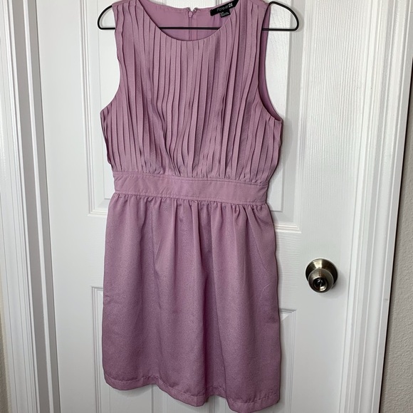Forever 21 Lilac Purple Mini Dress Sz Small - Picture 10 of 10